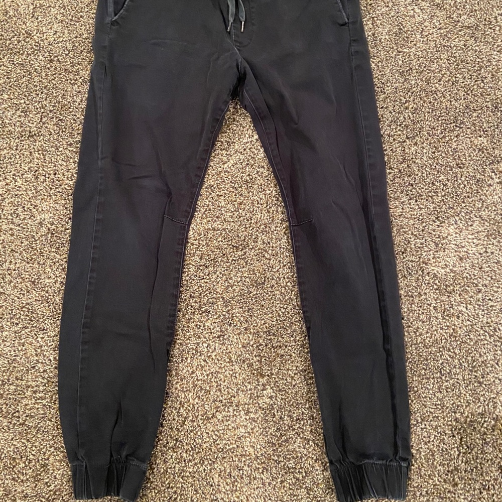 2 PACK OF BLACK/GREY JOGGERS